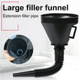 LYTiang Black Car Motorcycle Flexible Funnel Spout Mesh Screen Strainer Oil Fuel Car Exterior