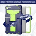 thumbnail image 4 of for Lenovo Tab M10 FHD Plus 10.3" 2020 Case with Pencil Holder & Kickstand, Shockproof Drop Proof Kids Friendly Rugged Full Body Protective Cover for Lenovo Tab M10 FHD Plus 10.3" 2020, Navy+Green, 4 of 4