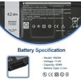 thumbnail image 3 of For Dell Inspiron 14 5481 5482 5485 5491 2-in-1 42Wh Laptop Battery VM732 YRDD6, 3 of 10