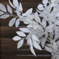 thumbnail image 2 of Efavormart 2 Bushes | 42" Tall White Artificial Silk Plant Stem Vase Fillers, Faux Beech Leaf Branches for Table, Banquet, Wedding, Office, Events, Centerpieces, Backdrops, and Stage Decor, 2 of 10