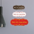 thumbnail image 2 of Designer Spanish No es salida Sign (Black) - Medium, 2 of 4