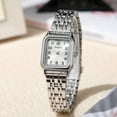 thumbnail image 2 of Fashion Square Steel Band Women's Watch Square Versatile Fashion Watch, 2 of 5