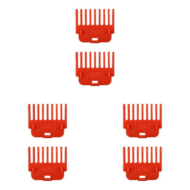 2/ Peine guía T9 Guía de corte Peines Accesorio para cortapelos (2 piezas) Rojo 4 piezas