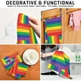 thumbnail image 7 of Rainbow Color Line Kitchen Towel, Dish Towels Quick Drying Tea Towels Absorbent Hand Towels for Kitchen Sink Dinner Table 28 x 18 Inches, Set of 6, 7 of 7