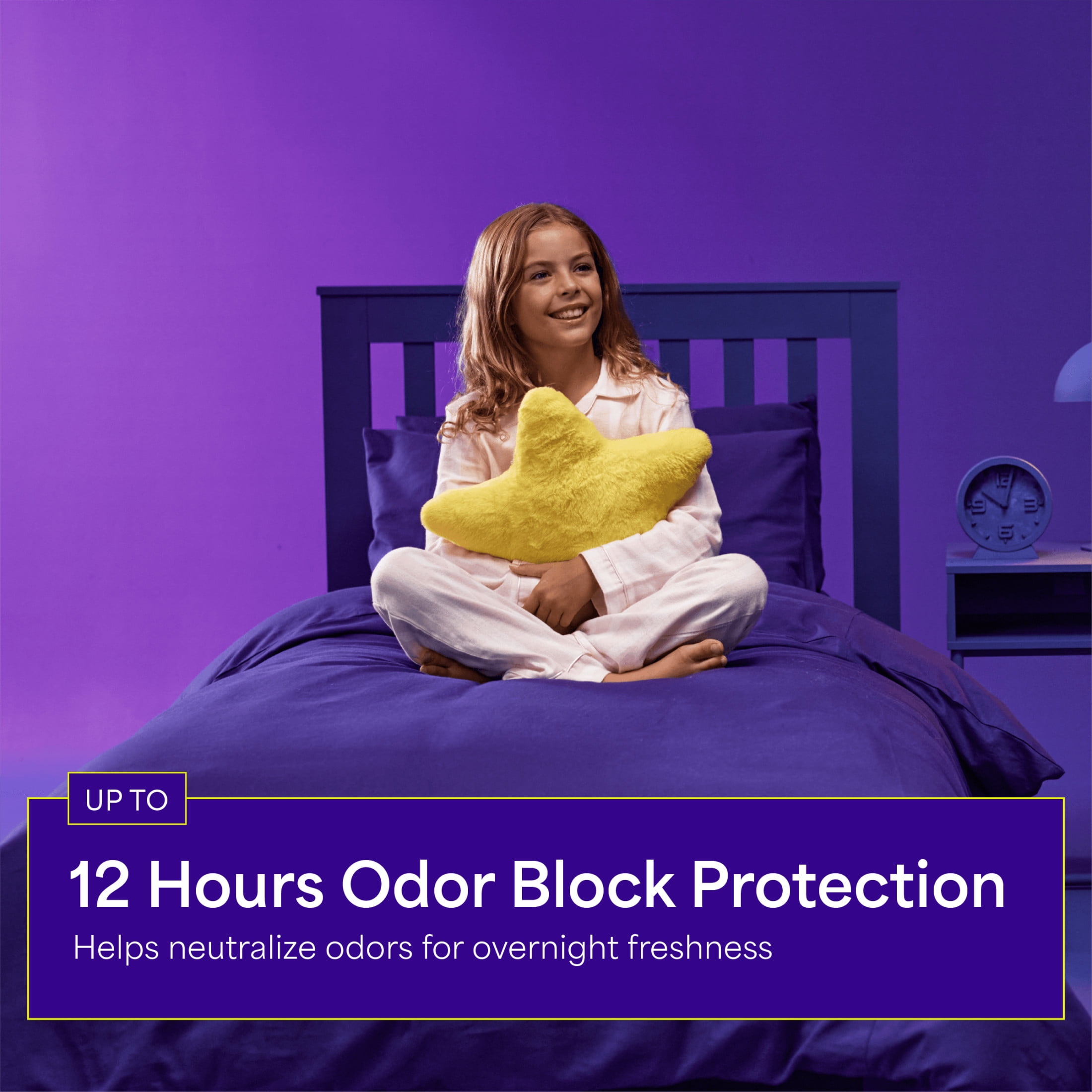 Rascals Night Pants, Absorbent Disposable Girls Nighttime Bedwetting Underwear, L (64-99 lbs), 34 Count, Night Pants