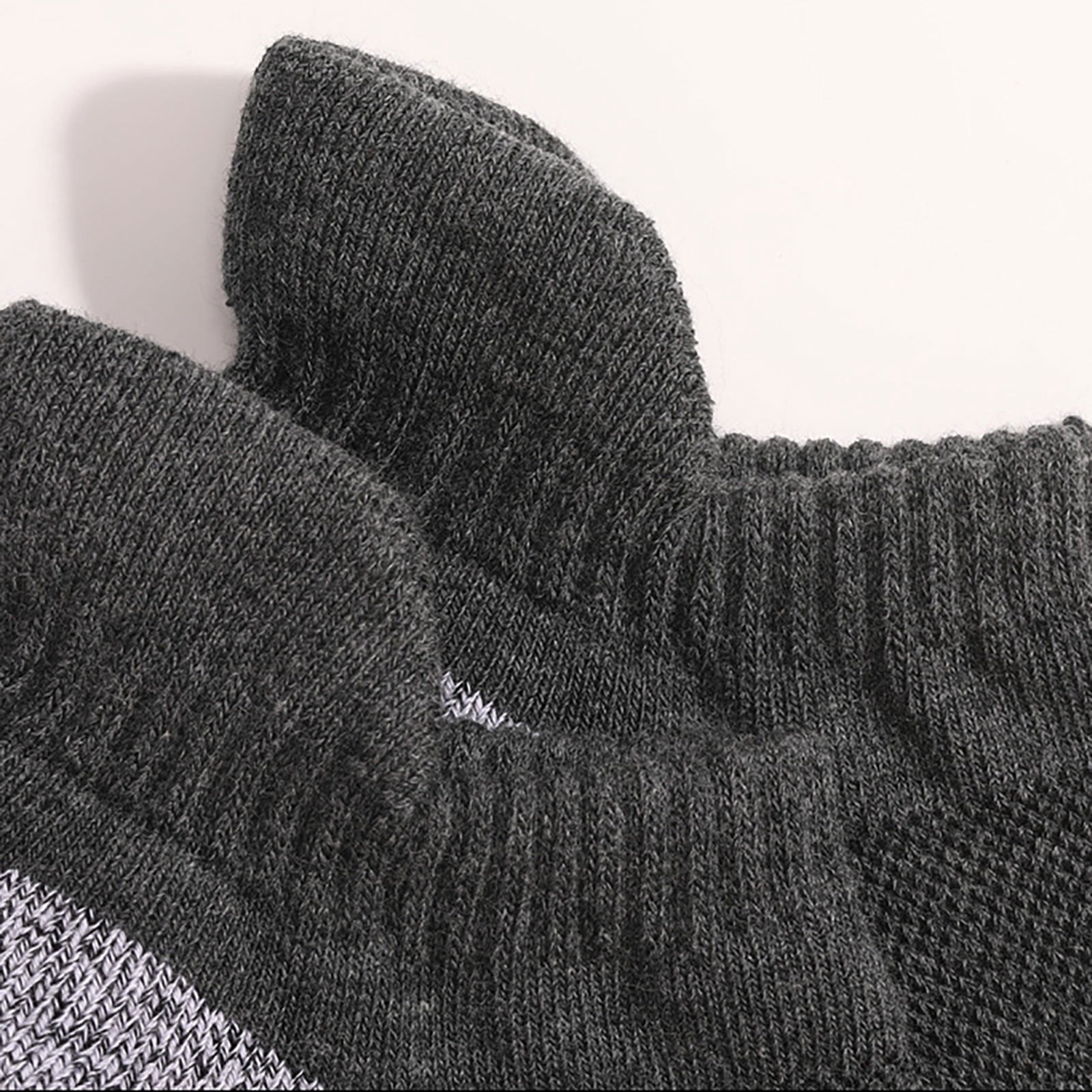 High Socks Women 6 Pairs Men Women Athletic Ankle Socks Thick Cushion Low Cut Comfortable Breathable Socks Womens Ruffle Socks Dark Gray L