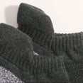 thumbnail image 5 of Tuphregyow Breathable Low Cut Towel Cotton Socks 6 Pairs, Men and Women, Control Athletic Performance, Comfortable Cushioning, Casual Ankle Length, Ideal for Running Dark Gray M, 5 of 7