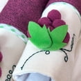 thumbnail image 4 of 2 Pcs Poignée de Réfrigérateur Imprimée Florale Style Pastoral Décoratif Poignées de Porte de Réfrigérateur Bouton de Porte de Cuisine (Violet), 4 of 6