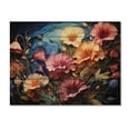 thumbnail image 3 of Designart "Morning Glory Colorful Morning Serenade II" Floral Print on Natural Pine Wood, 3 of 5