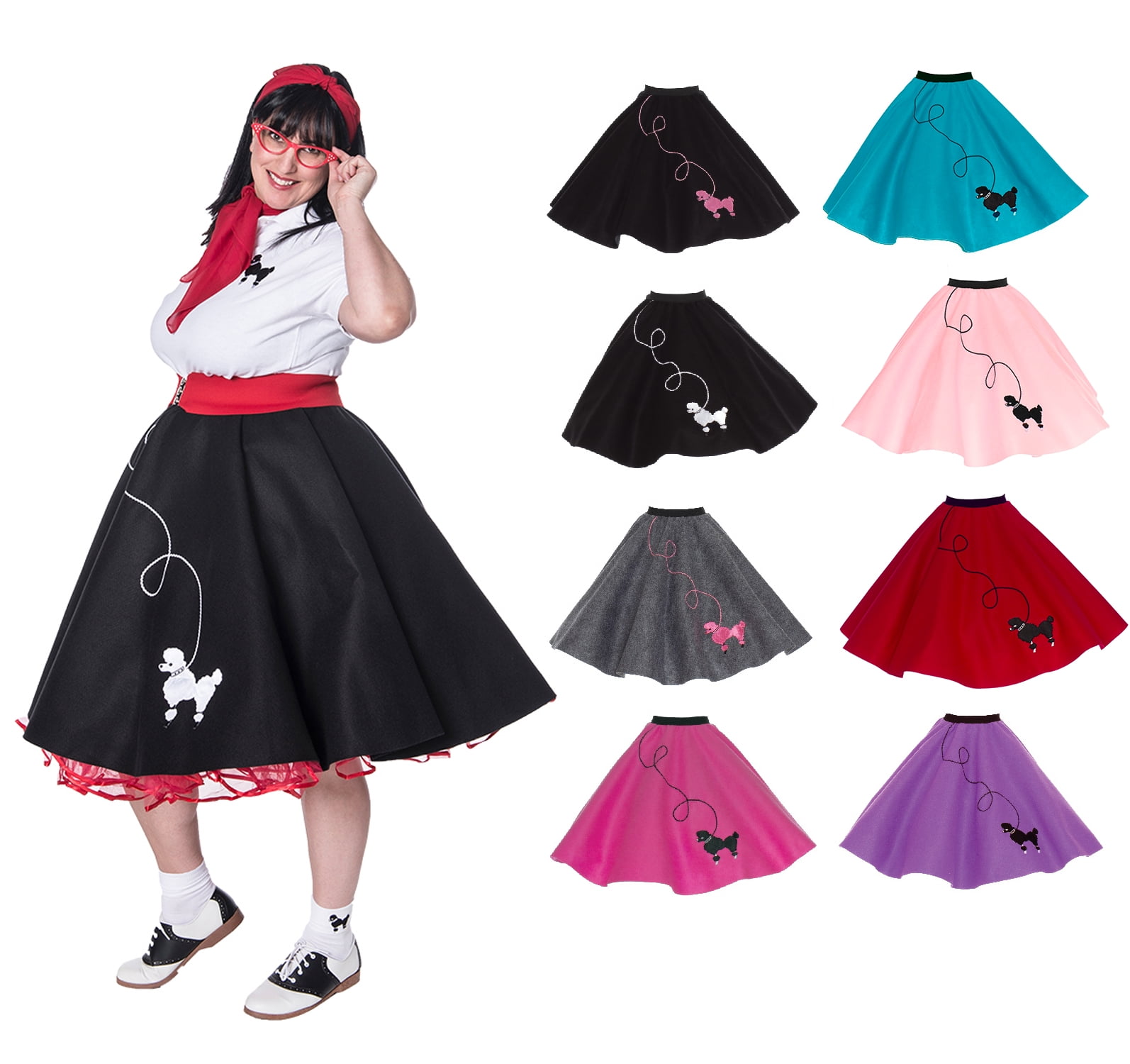 plus size poodle skirt pattern