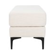 thumbnail image 4 of SAFAVIEH Elise Rectangular Bench Creme / Black, 4 of 10