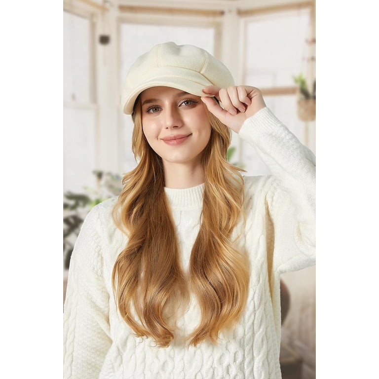 7538 Fall/spring Newsboy Cap For Women,woolly Beret Baseball With Fake 71a+qVrTxrL._AC_UY1000_.jpg main image 2