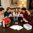 thumbnail image 2 of BESTSKY 2026 New Family Party Card Mahjong Game Set Silent Soft Tiles for Home Travel Team Building Tabletop Entertainment for Family,Travel,Party,Team Building,Game Night, 2 of 7
