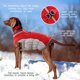 thumbnail image 4 of Abrigo de invierno para perros FUAMEY, chaleco polar cálido con arnés rojo XS, 4 of 6
