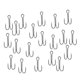 thumbnail image 1 of Gancho Fuerte De Del Doble Del Gancho De Pesca Del Acero De Alto Carbono 20pcs Con Abierta 20x11mm Soledad Gancho de pesca de acero de alto carbono, 1 of 9