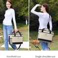 thumbnail image 7 of Outdoor Insulated Cooler Bag, 14.96" L x 9.45" W x 11.22" H Nylon Portable Lunch Tote, 7 of 7