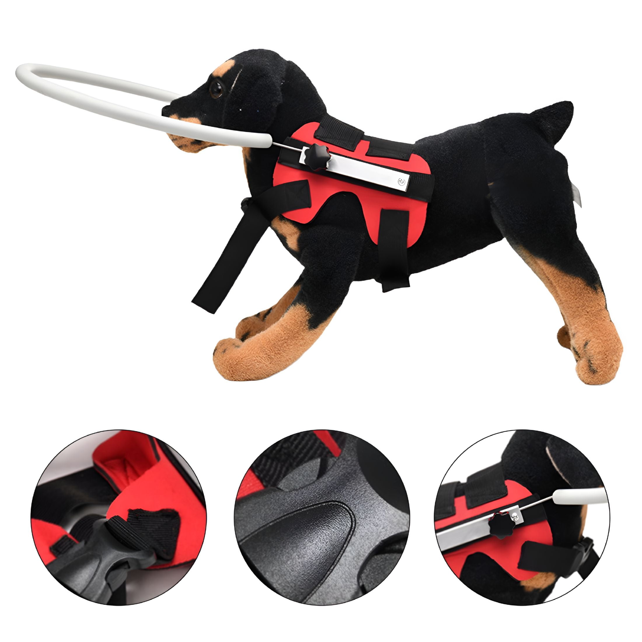 GASTROPOD Adjustable Blind Halo for Dogs Cats Pet Harness Guide Device Halo Dog Collar