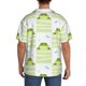 thumbnail image 3 of Fotbe Frogs and Dragonflies Camisa Estampada de Manga Corta para Hombre, Casual de Verano, Estilo Playero, Sin Arrugas-Small, 3 of 5
