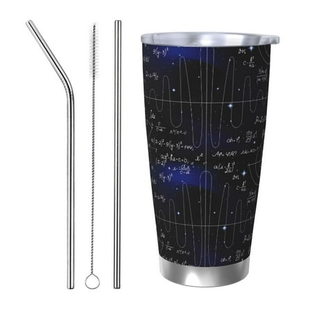 

Junzan Mathematica Science for 20oz Stainless Steel Insulated Car Cup with Spillproof Lid - Insulated Coffee Mug Thermal Cup-Straw Three-piece Set