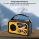 thumbnail image 2 of AM/FM Portable Radio Crank Emergencia 16000 MAh para El Al Aire Libre, 2 of 9