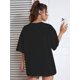 thumbnail image 2 of Women's Casual Valentine's Day Graphic Tee - Black Short Sleeve Crew Neck with "DADDY's VALENTINE" Print, Relaxed Fit for Spring/Summer, Valentines Day Gifts Tee For Adult, Men, Women, Teen, Teenager, 2 of 5