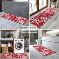 thumbnail image 2 of Red Christmas Snowflake Pattern Kitchen Rug Mat,Kitchen Runner Rugs Non Skid Washable,Decorative Kitchen Floor Mats for Kitchen,Sink,Laundry,17"X47", 2 of 5