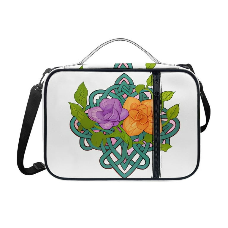 JINMUZAO Floral Bible Carrying Case Flower Church Bag Bible Scripture Case  Gift Mother Ladies 