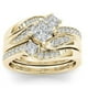 thumbnail image 4 of Anillos de Promesa de Plata Oro Delicado Diseño Nudo Conjunto Anillo de Moda Luz Anillo de Alto Grado, 4 of 4
