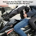 thumbnail image 3 of 2X Motorcycle Back Seat Armrest, Passenger Grip Grab Handle Non-Slip Strap Seat Belt Protection, 3 of 9
