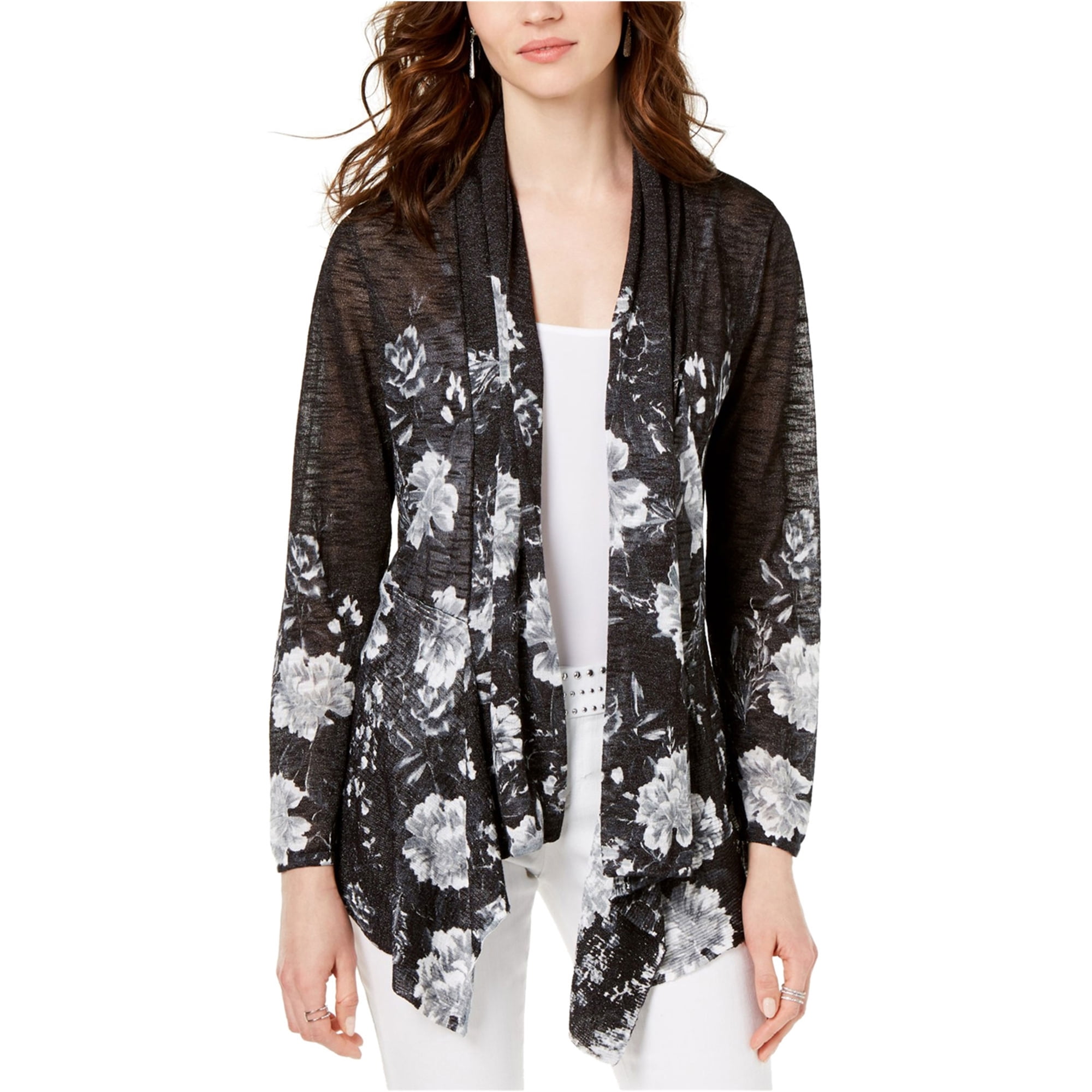 floral cardigan sweater