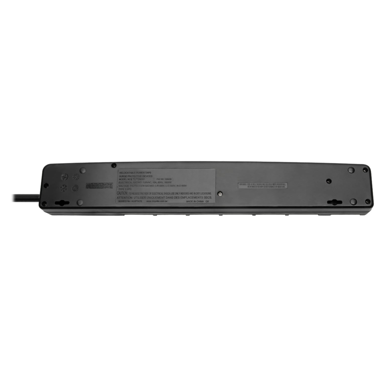 Tripp Lite TLP76MSGB ECO-Surge 7-Outlet Surge Protector with 6 Individually Controlled Outlets, 6ft Cord