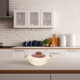 thumbnail image 3 of Ceramic Casserole Dish with Lid for Oven Safe Use Beige Color Pottery Clay and Iron Material 2 Pieces Set, 3 of 9