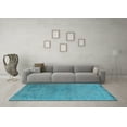 thumbnail image 3 of Ahgly Company Indoor Rectangle Oriental Light Blue Industrial Area Rugs, 2' x 5', 3 of 4