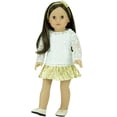 thumbnail image 2 of Sophia's Lace Shirt, Skirt and Headband for 18" Dolls, Ivory/Gold, 2 of 4