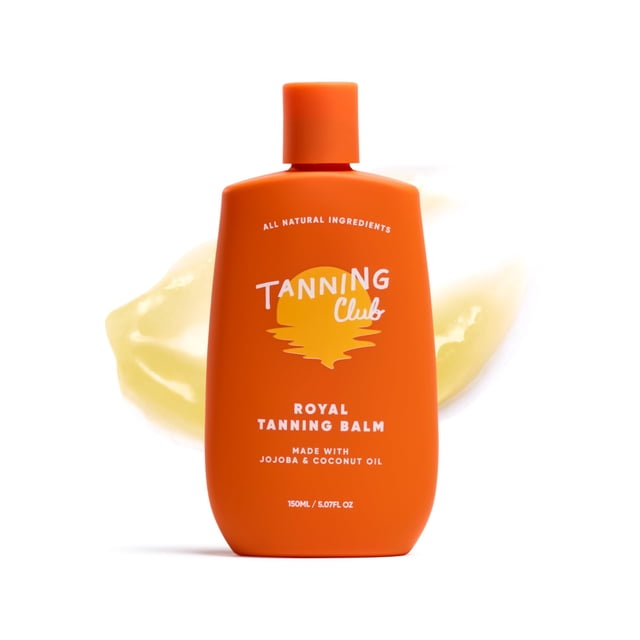 Tanning Club - Royal Tanning Balm - Gel hidratante con aceite de jojoba y coco - Protector solar botánico para exteriores - 150 ml