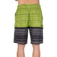 thumbnail image 3 of SHCKE Men's Quick Dry Swimwear Trunks Summer Beach Swim Trunks Striped Board Shorts with Drawstring and Pockets, 3 of 6