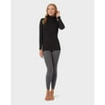 thumbnail image 2 of 32 Degrees Women’s Ultra Soft Thermal Midweight Baselayer Turtleneck Long Sleeve Top (Black, Small), 2 of 4