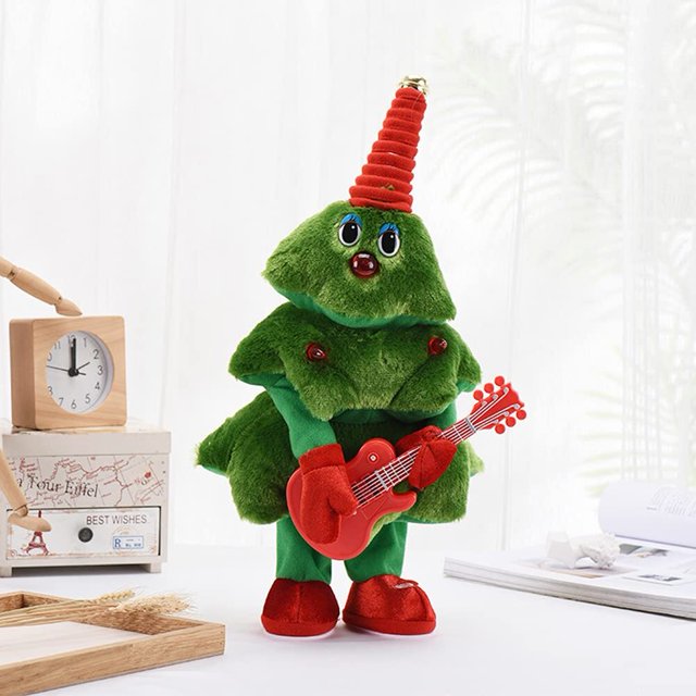 Árbol de Navidad danzante, juguete electrónico de peluche, canto y baile, regalos de Navidad, decoraciones para niños, decoración navideña para el hogar JM Papelería