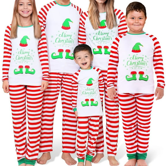 Matching Family Pajamas Sets Christmas PJ's Jammies Matching Holiday Organic Cotton Pajamas Sleepwear for Family