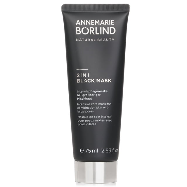 Mascarilla Annemarie Borlind 2 en 1 negra para cuidados intensivos 75 ml