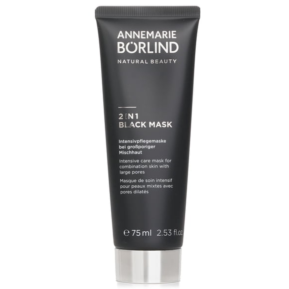 Mascarilla Annemarie Borlind 2 en 1 negra para cuidados intensivos 75 ml