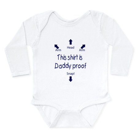 

CafePress - Daddy Proof Blue Body Suit - Long Sleeve Infant Bodysuit