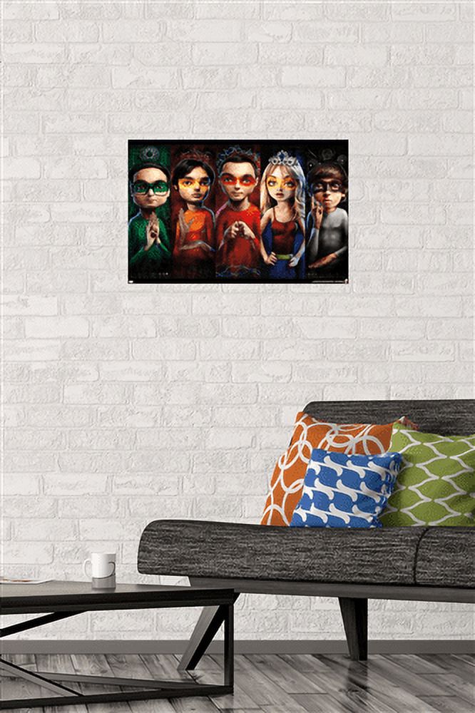 The Big Bang Theory - Faces Wall Poster, 14.725" x 22.375"