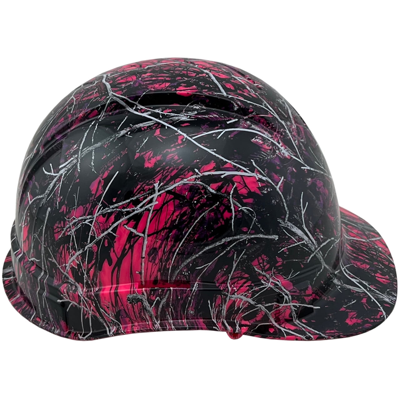 Muddy Girl Pink Hydro Dipped Hard Hats Cap Style