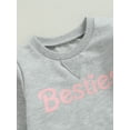 thumbnail image 5 of Bagilaanoe Toddler Baby Girl Casual Sweatshirt Long Sleeve Letter Print Pullover 6M 12M 18M 24M 3T 4T Kids Fall Loose Tee Tops, 5 of 8