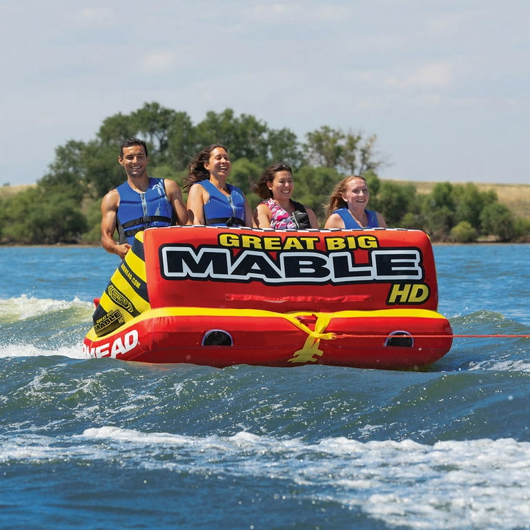 Airhead Great Big Mable HD, 4 Rider, Towable Water Sports Tubing