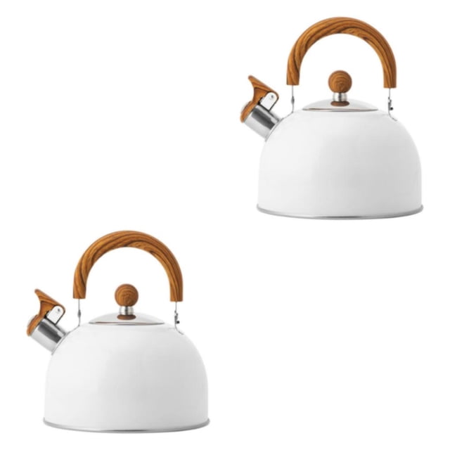 Cateissary Hervidor con silbido resistente a impactos, acero inoxidable, hecho para durabilidad, té, calentamiento rápido, grado alimenticio Type4 NO4