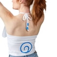 thumbnail image 5 of Cinnamoroll Character Face With 3D Ears Sleeveless Women's White Tube Top Medium, 5 of 7