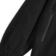 thumbnail image 6 of WRKEKC Windbreaker Jackets for Men Collarless Casual Outdoor Zip Solid Long Sleeve Versatile Zipper Pockets Outerwear Jacket Coat, 6 of 8