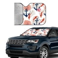 thumbnail image 4 of Fuzoiu Koi Fish And Corals Print Car Windshield Sun Shade,Block Uv Rays Sunshade,Foldable Front Window Sun Visor Protector for Car,SUV,Truck-Keep Vehicle Cool-Koi Fish And Corals, 4 of 8
